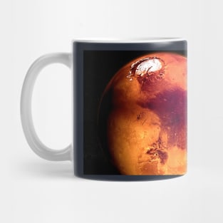 Planet Mars Globe rendering Mug